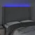 Produktbild 4 för Sänggavel LED ljusgrå 147x16x118/128 cm tyg
