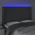 Produktbild 4 för Sänggavel LED mörkgrå 147x16x118/128 cm tyg