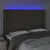 Produktbild 4 för Sänggavel LED taupe 147x16x118/128 cm tyg