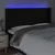 Produktbild 4 för Huvudgavel LED svart 163x16x118/128 cm tyg