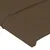Produktbild 5 för Sänggavel LED mörkbrun 163x16x118/128 cm tyg