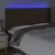Produktbild 4 för Sänggavel LED mörkbrun 183x16x118/128 cm tyg