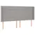 Produktbild 3 för Huvudgavel LED ljusgrå 203x16x118/128 cm tyg