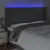 Produktbild 4 för Sänggavel LED mörkgrå 203x16x118/128 cm tyg