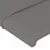 Produktbild 5 för Sänggavel LED mörkgrå 203x16x118/128 cm tyg