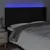 Produktbild 4 för Huvudgavel LED svart 203x16x118/128 cm tyg