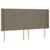Produktbild 3 för Sänggavel LED taupe 203x16x118/128 cm tyg