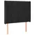 Produktbild 3 för Sänggavel LED svart 83x16x118/128 cm sammet