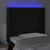 Produktbild 4 för Sänggavel LED svart 83x16x118/128 cm sammet