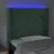 Produktbild 4 för Sänggavel LED mörkgrön 83x16x118/128 cm sammet