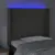 Produktbild 4 för Sänggavel LED mörkgrå 93x16x118/128 cm sammet