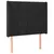 Produktbild 3 för Sänggavel LED svart 93x16x118/128 cm sammet