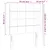 Produktbild 6 för Sänggavel LED svart 93x16x118/128 cm sammet