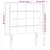 Produktbild 6 för Sänggavel LED rosa 93x16x118/128 cm sammet