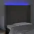 Produktbild 4 för Sänggavel LED mörkgrå 103x16x118/128 cm sammet