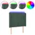 Produktbild 2 för Sänggavel LED mörkgrön 103x16x118/128 cm sammet