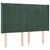 Produktbild 3 för Sänggavel LED grön 147x16x118/128 cm sammet