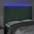 Produktbild 4 för Sänggavel LED grön 147x16x118/128 cm sammet