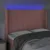Produktbild 4 för Sänggavel LED rosa 147x16x118/128 cm sammet