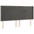 Produktbild 3 för Sänggavel LED mörkgrå 163x16x118/128 cm sammet