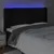 Produktbild 4 för Sänggavel LED svart 163x16x118/128 cm sammet