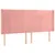 Produktbild 3 för Sänggavel LED rosa 163x16x118/128 cm sammet