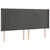 Produktbild 3 för Sänggavel LED mörkgrå 183x16x118/128 cm sammet