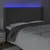 Produktbild 4 för Sänggavel LED mörkgrå 183x16x118/128 cm sammet