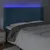 Produktbild 4 för Sänggavel LED mörkblå 183x16x118/128 cm sammet