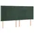Produktbild 3 för Sänggavel LED mörkgrön 203x16x118/128 cm sammet