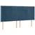 Produktbild 3 för Sänggavel LED mörkblå 203x16x118/128 cm sammet