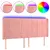 Produktbild 2 för Sänggavel LED rosa 203x16x118/128 cm sammet