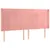 Produktbild 3 för Sänggavel LED rosa 203x16x118/128 cm sammet