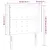 Produktbild 6 för Sänggavel LED vit 83x16x118/128 cm konstläder