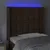 Produktbild 4 för Sänggavel LED brun 83x16x118/128 cm konstläder