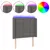 Produktbild 2 för Sänggavel LED grå 83x16x118/128 cm konstläder