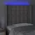Produktbild 4 för Sänggavel LED grå 83x16x118/128 cm konstläder