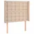 Produktbild 3 för Sänggavel LED cappuccino 83x16x118/128 cm konstläder
