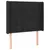 Produktbild 3 för Huvudgavel LED svart 93x16x118/128 cm konstläder