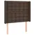 Produktbild 3 för Sänggavel LED brun 93x16x118/128 cm konstläder