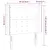Produktbild 6 för Sänggavel LED brun 93x16x118/128 cm konstläder