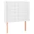 Produktbild 3 för Sänggavel LED vit 103x16x118/128 cm konstläder