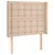 Produktbild 3 för Huvudgavel LED cappuccino 103x16x118/128 cm konstläder