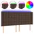 Produktbild 2 för Sänggavel LED brun 147x16x118/128 cm konstläder
