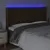 Produktbild 4 för Sänggavel LED brun 147x16x118/128 cm konstläder
