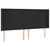 Produktbild 3 för Sänggavel LED svart 163x16x118/128 cm konstläder