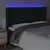 Produktbild 4 för Sänggavel LED svart 163x16x118/128 cm konstläder