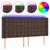 Produktbild 2 för Sänggavel LED brun 163x16x118/128 cm konstläder