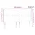 Produktbild 6 för Sänggavel LED brun 163x16x118/128 cm konstläder