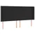 Produktbild 3 för Sänggavel LED svart 183x16x118/128 cm konstläder